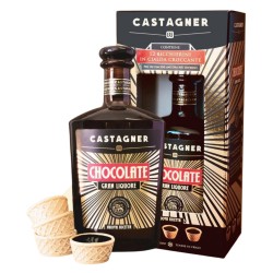 Castagner Chocolate Gran Liquore Da 35 Cl Con 12 Bicchierini In Cialda