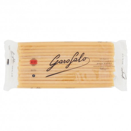 Pastificio Garofalo Ziti Lunghi N. 4-15 Pasta Trafilata Al Bronzo Da 500 Grammi