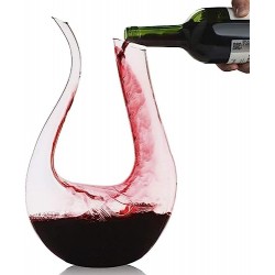 Decanter,Smaier 1200ml Decantatore di vino Aeratore Caraffa Accessori vino set da Regalo