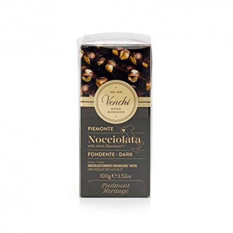 Kit Tavolette Astucciate Nocciolato Fondente 56%, 600g - Cioccolato Fondente con Nocciole Piemonte IGP Intere - Senza Glutine - 