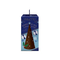 VIALETTO Albero Latte | Albero di Natale al Cioccolato al Latte | Decorato a Mano |Confezione da 350 grammi