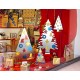 ALBERO DI NATALE MODERNO IN ACCIAIO INOX - REAL 70 cm: Albero di Natale con 10 innovative Palline di Natale, decorazioni nataliz