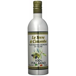 Le Terre di Colombo - Olio extravergine d'oliva 100% italiano, bottiglia in alluminio, 0,75 litri