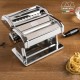Marcato Classic Atlas AT-150-CLS Macchina per la Pasta in Casa (lasagne/fettuccine/tagliolini), Acciaio Cromato, Argento