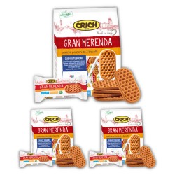 Crich Gran Merenda Biscotti Classici Monoporzione 3 Confezioni Da 500 Grammi