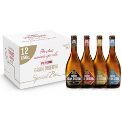 Peroni Birra Mista Gran Riserva Special Box 12 Bottiglie da 50 cl