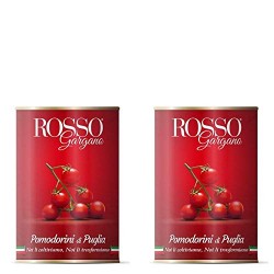 Rosso Gargano Pomodorini Pugliesi Senza Conservanti Da Coltivazione Italiana 2 Confezioni da 2.550 Grammi