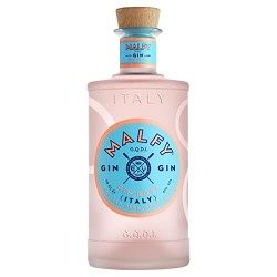 Gin Malfy confezione regalo - Malfy Gin Rosa 70cl, 4 Tonica Recoaro 25cl e Cannucce pasta Garofalo
