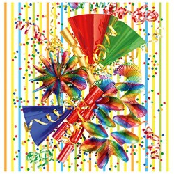 Susy Card - Tovaglioli 33/3/20 Carnevale, confezione da 20 pezzi, formato A3