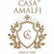 Casa Amalfi Confezione Regalo Donna Porta sapone in Ceramica e 3 Saponette