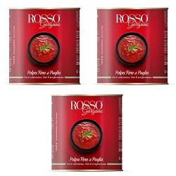 Rosso Gargano Polpa Fine Di Puglia 3 Barattoli da 4050 Grammi