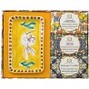CASA AMALFI - Confezione Regalo Porta Sapone in Ceramica, 3 Saponi Solidi, Luxury Artigianali con Burro di Karitè, Gift Box 100