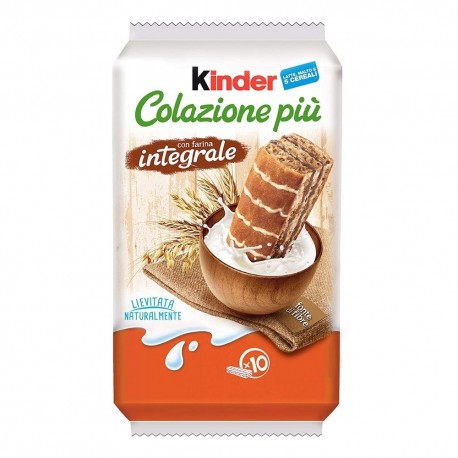 Ferrero Kinder Colazione Piu' integrale in confezione da 10 merendine 290 Gr